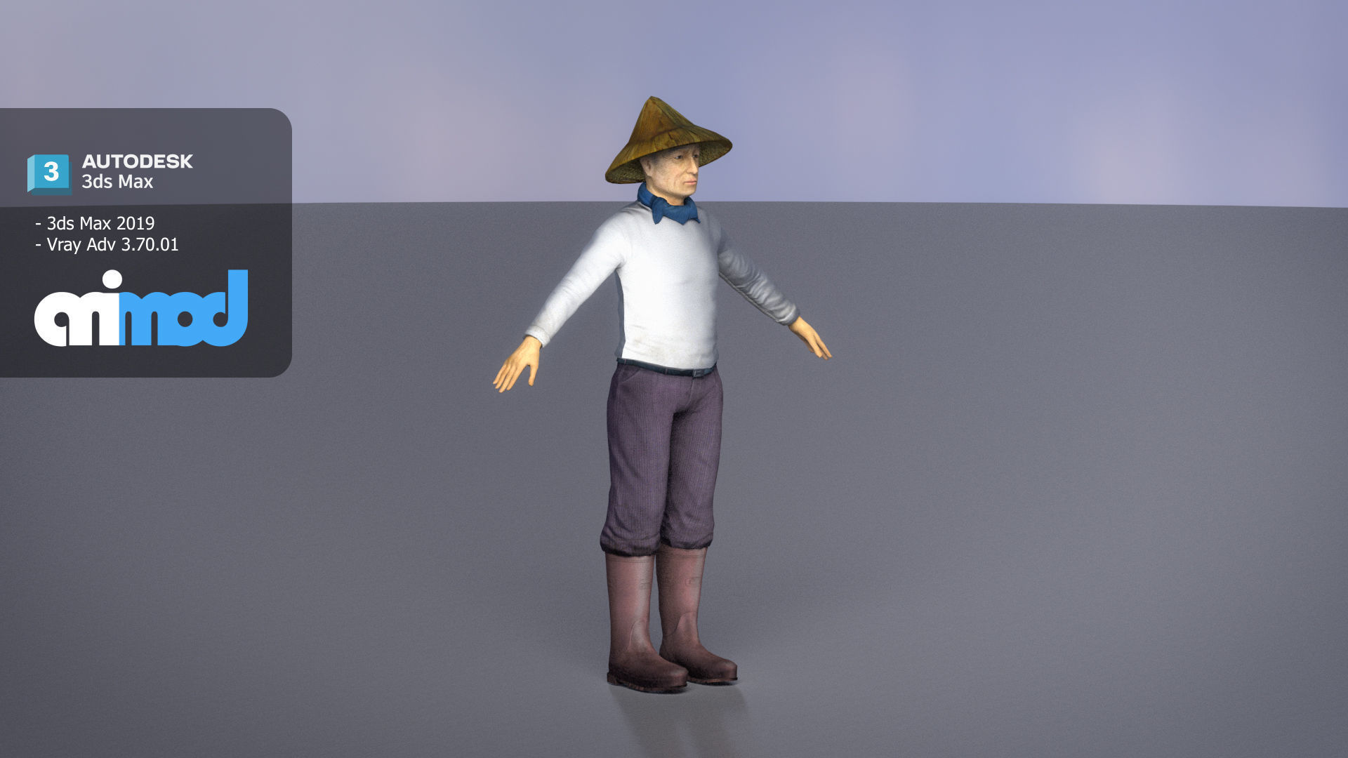 Farmer 3D model_1