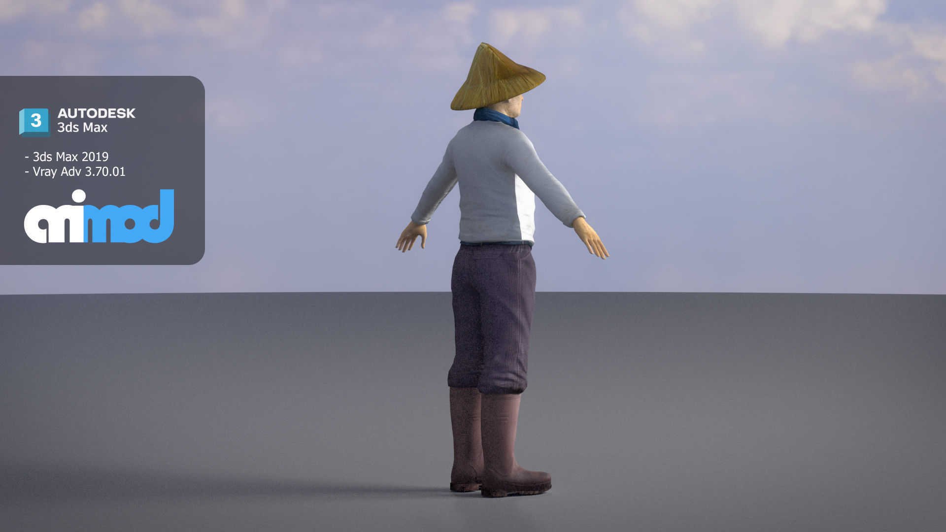 Farmer 3D model_3