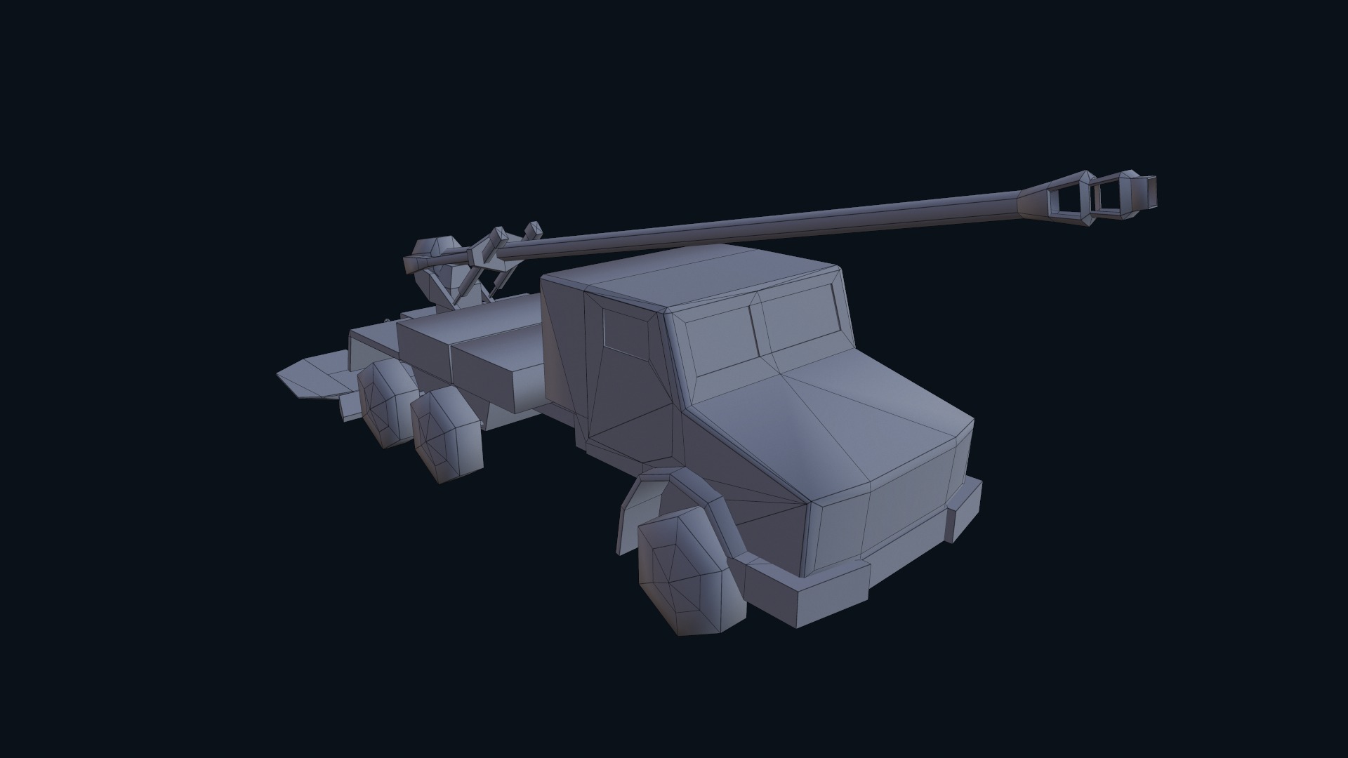 Asset - Army - CAESAR SP Howitzer 3D Model Realistic Low-poly 3D model_52