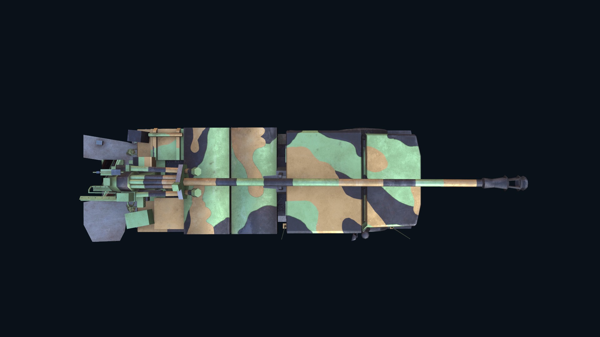 Asset - Army - CAESAR SP Howitzer 3D Model Realistic Low-poly 3D model_25