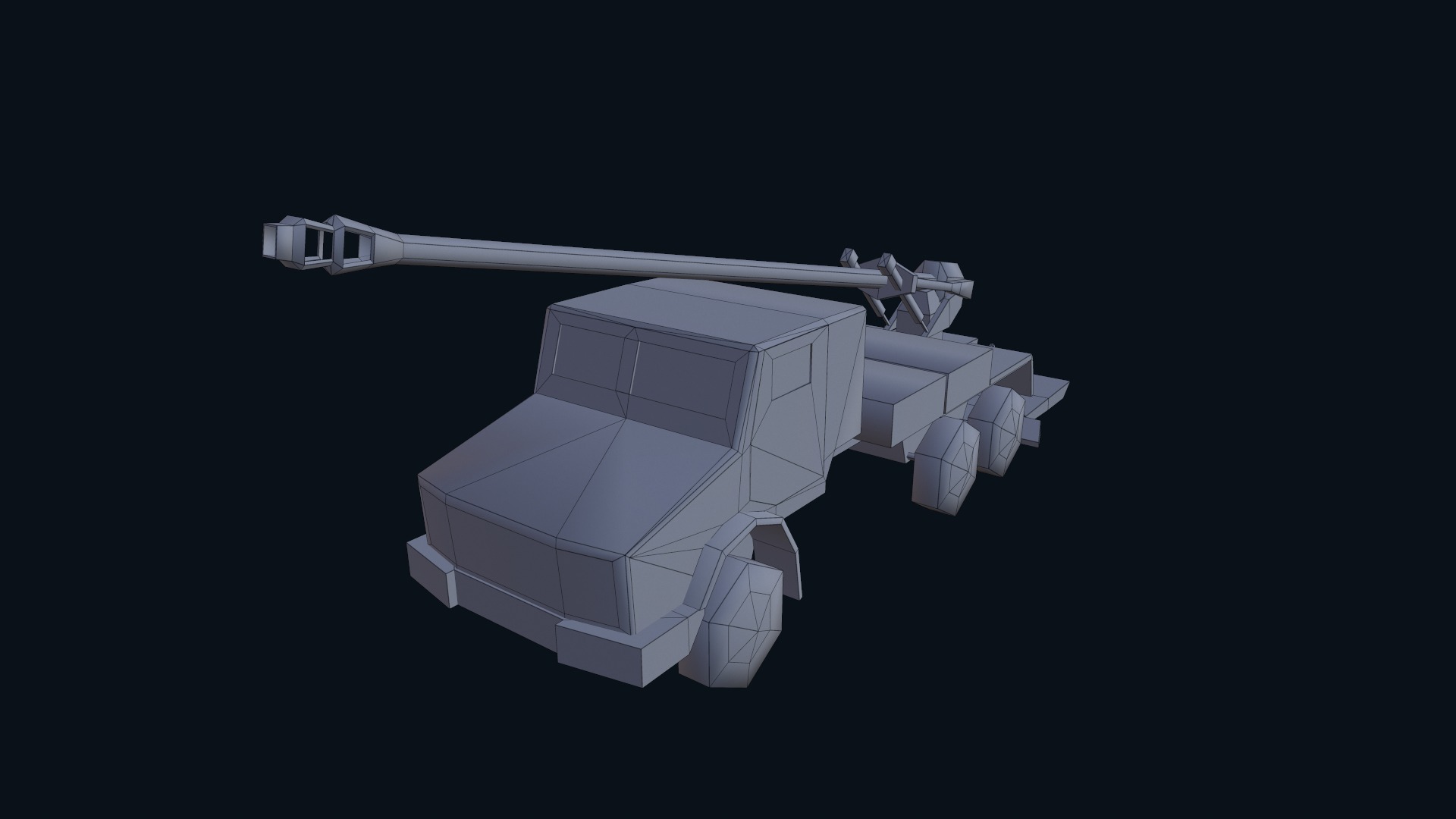 Asset - Army - CAESAR SP Howitzer 3D Model Realistic Low-poly 3D model_51