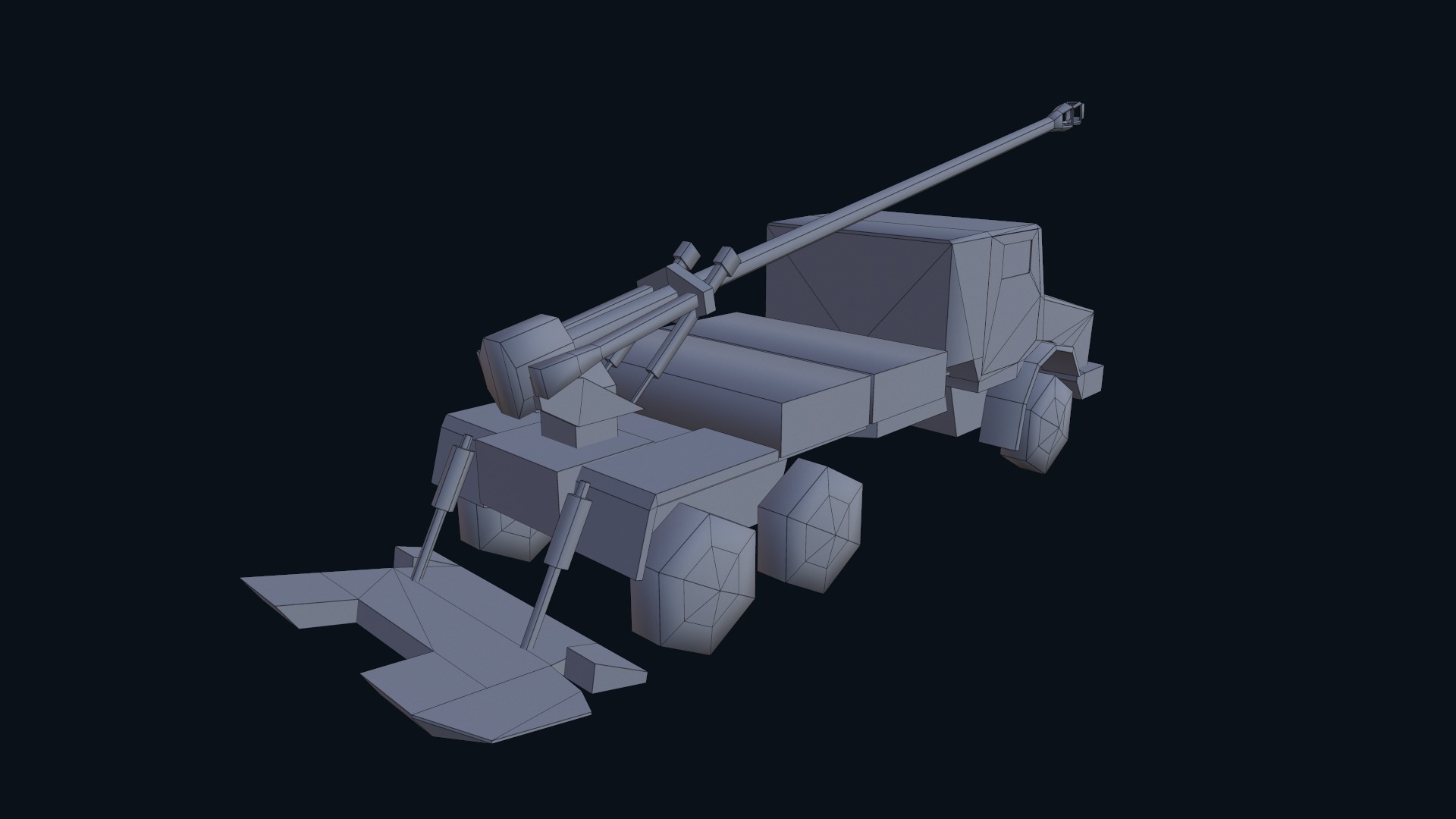 Asset - Army - CAESAR SP Howitzer 3D Model Realistic Low-poly 3D model_54