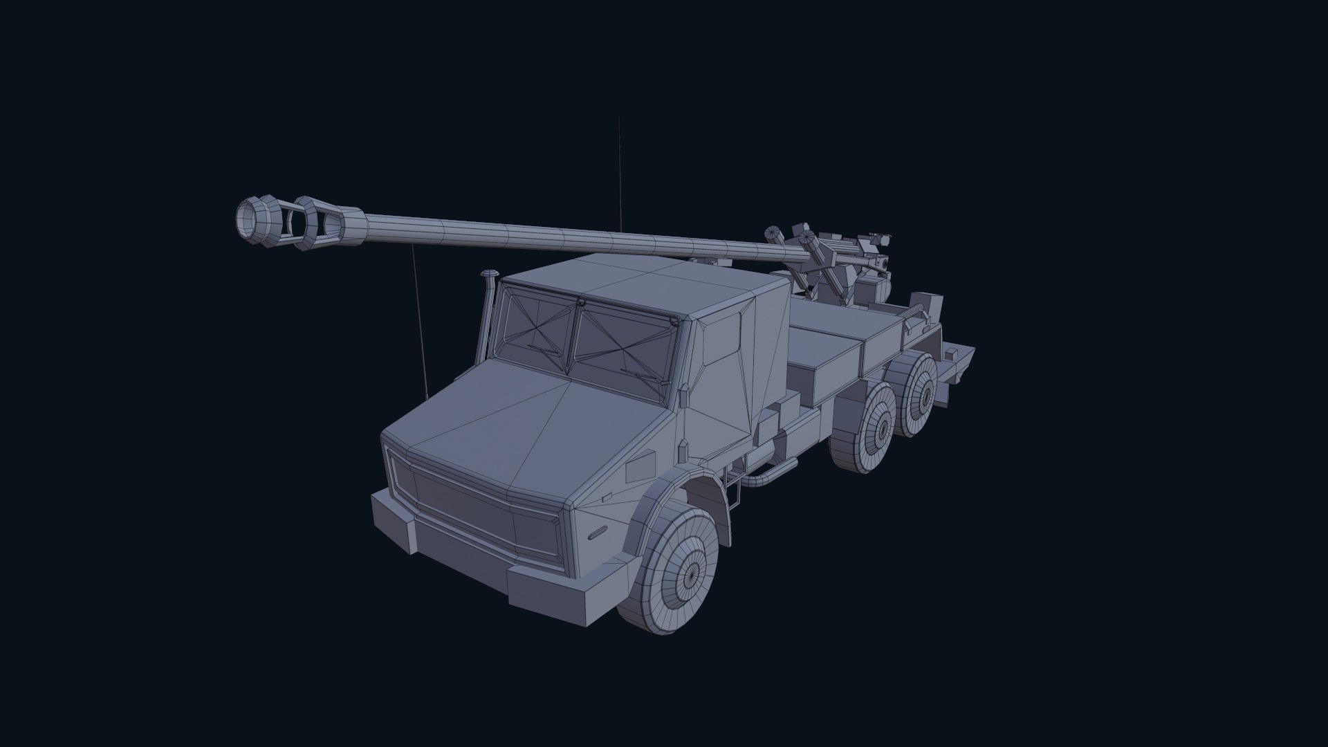 Asset - Army - CAESAR SP Howitzer 3D Model Realistic Low-poly 3D model_31