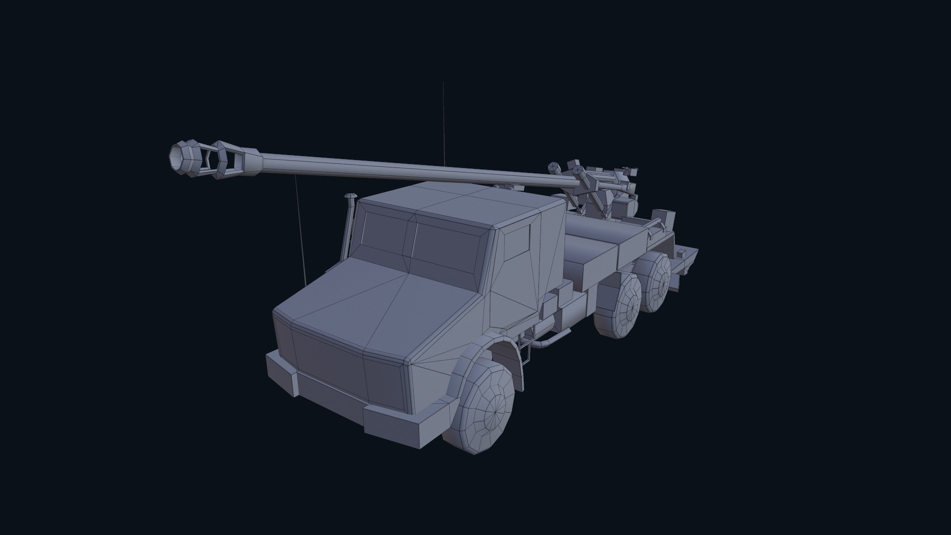 Asset - Army - CAESAR SP Howitzer 3D Model Realistic Low-poly 3D model_46