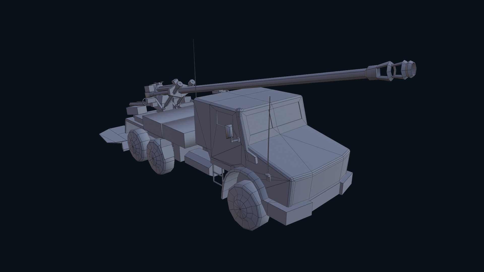 Asset - Army - CAESAR SP Howitzer 3D Model Realistic Low-poly 3D model_47