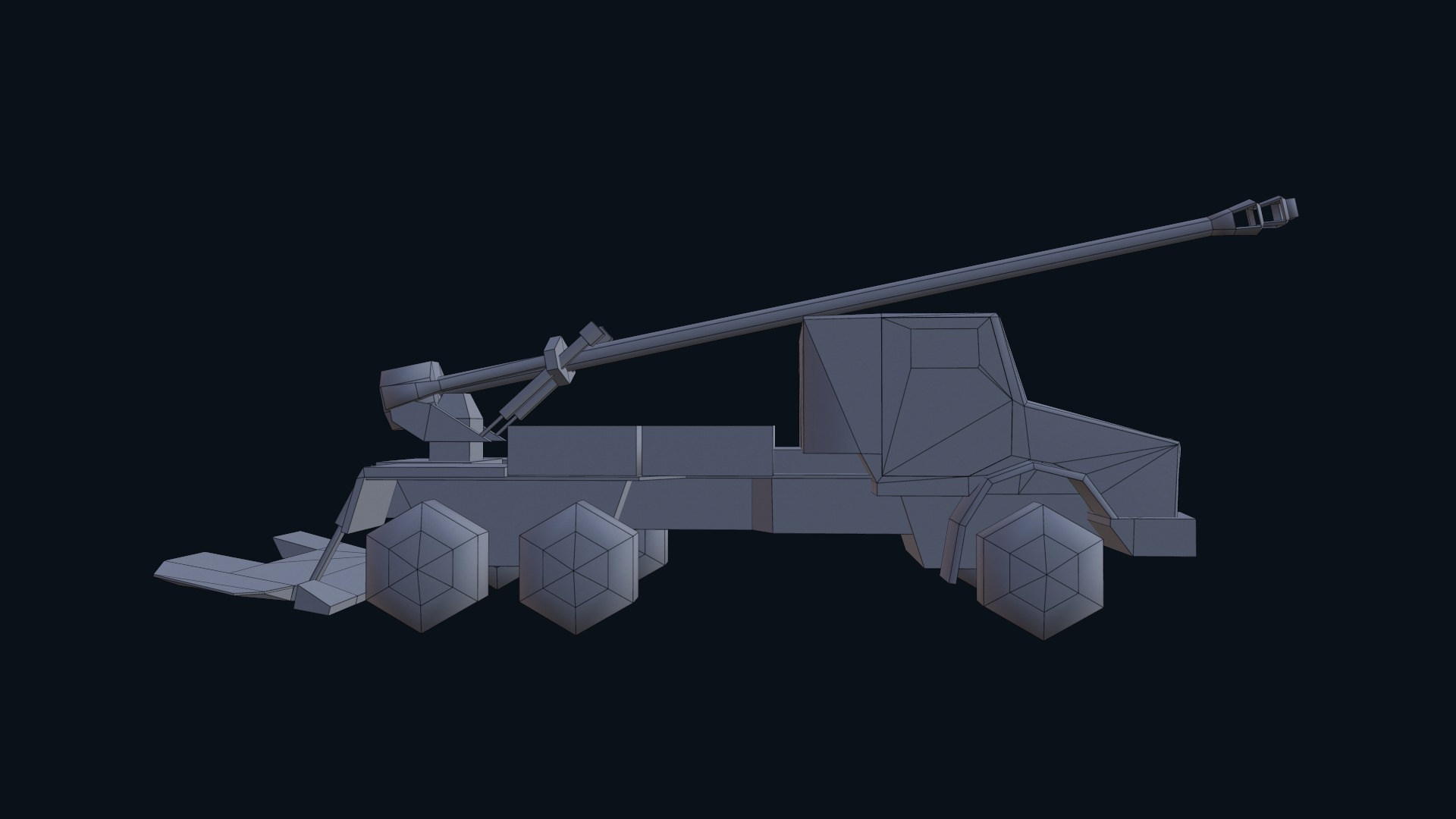Asset - Army - CAESAR SP Howitzer 3D Model Realistic Low-poly 3D model_53