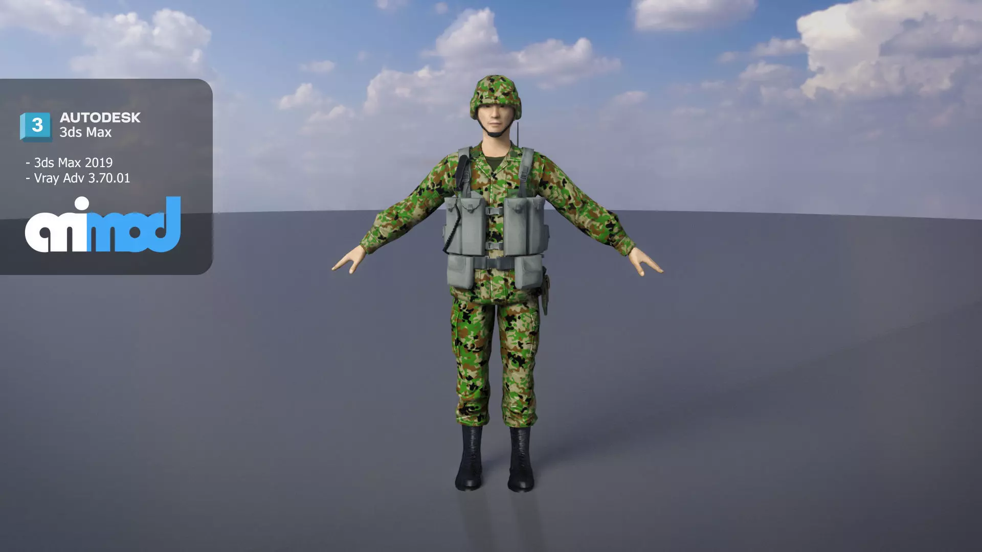 Japan Self Defense Force 0002 3D model