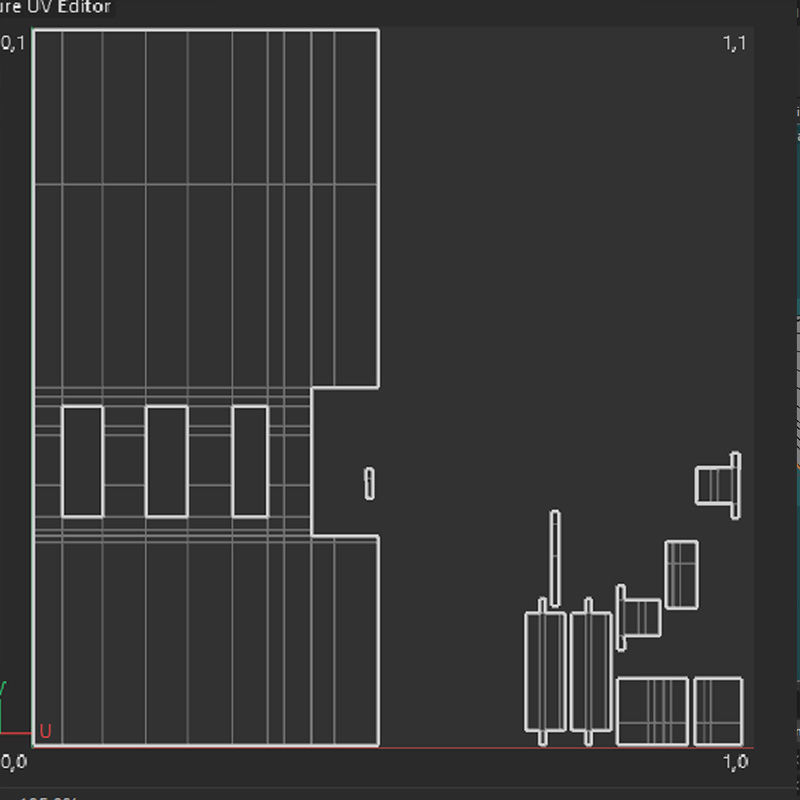 Asian Brick Building 3D model_5