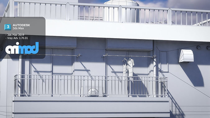 Japanese Apartment 0005 3D model 7