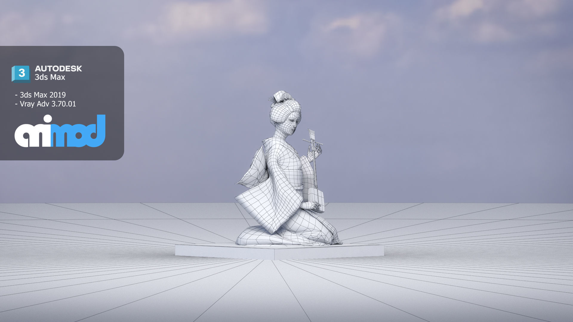 Japanese Doll 3D model_6