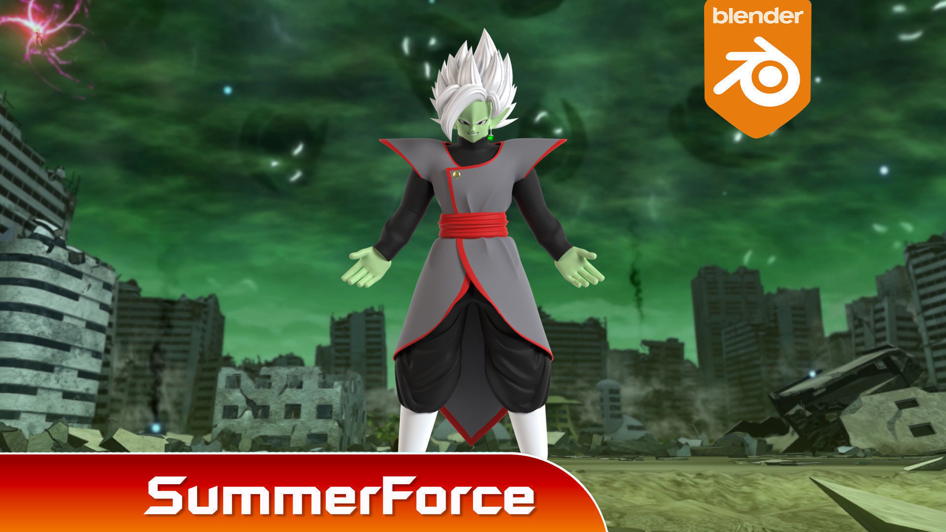 Fusion Zamasu - Dragonball Super 3D model_2