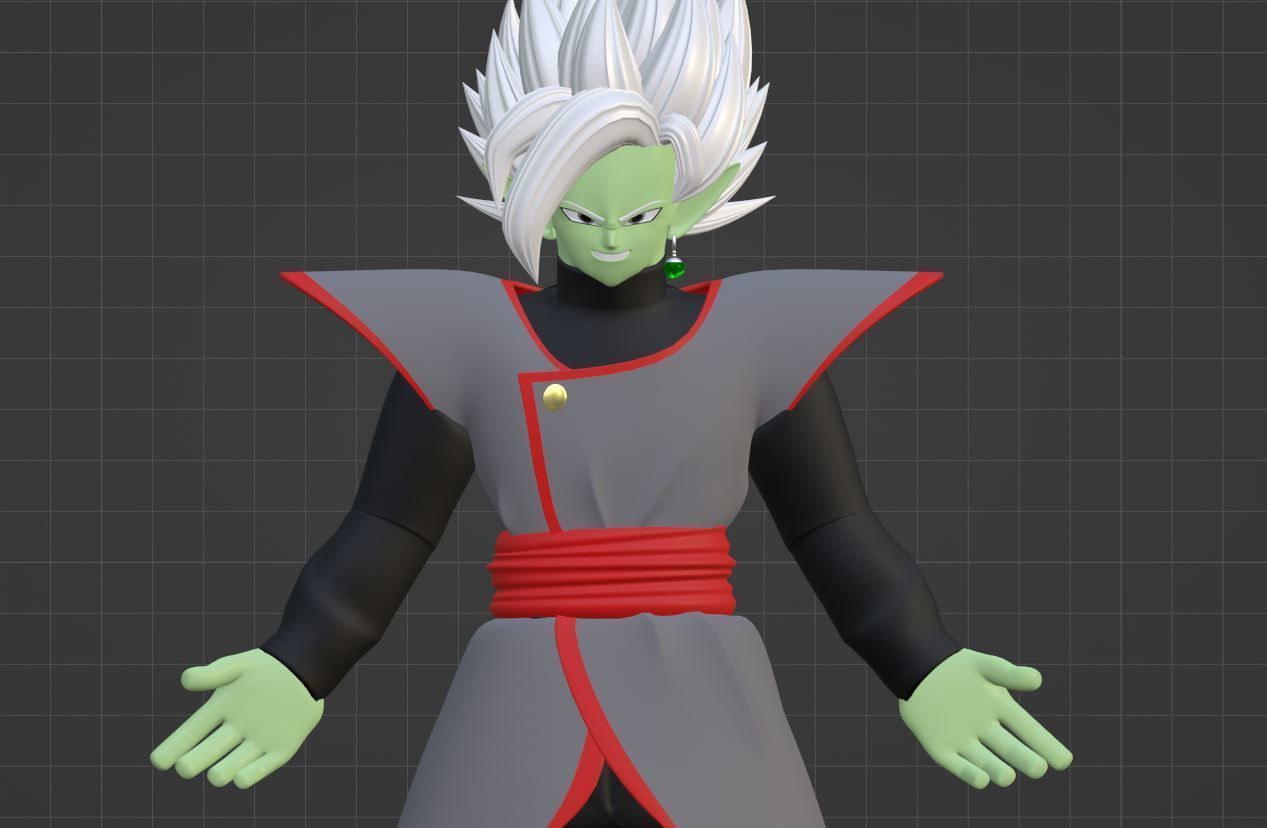 Fusion Zamasu - Dragonball Super 3D model_7