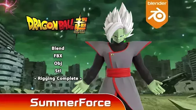 Fusion Zamasu - Dragonball Super 3D model