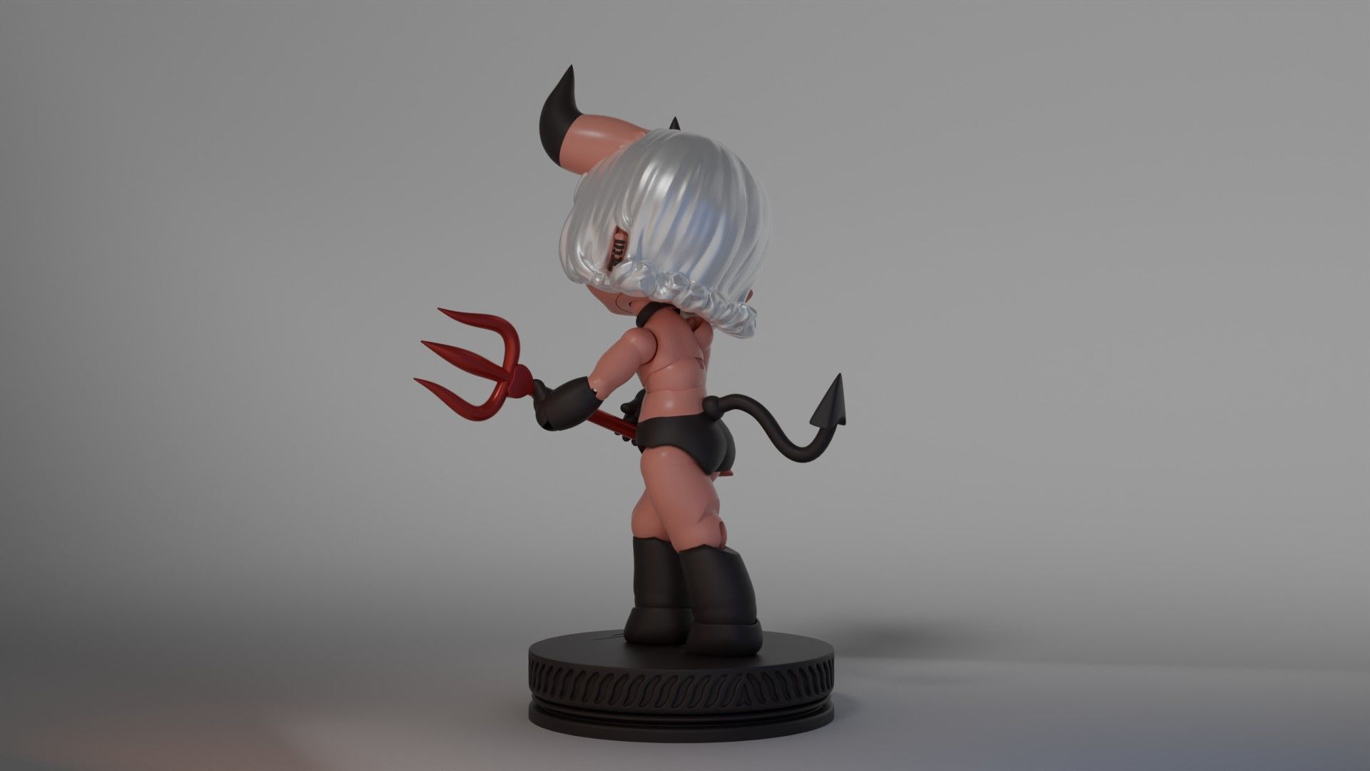 BJD Doll Baby Demon Ball Joint Doll 3D Printed Model 3D print model_4