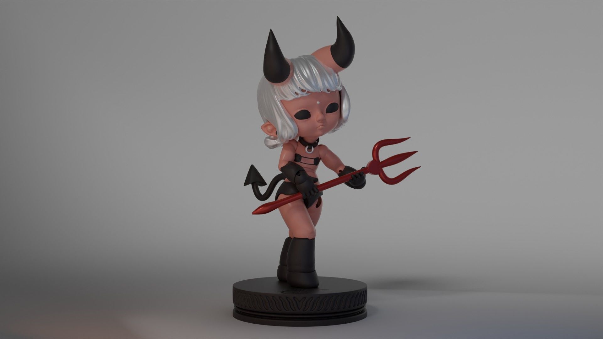 BJD Doll Baby Demon Ball Joint Doll 3D Printed Model 3D print model_1