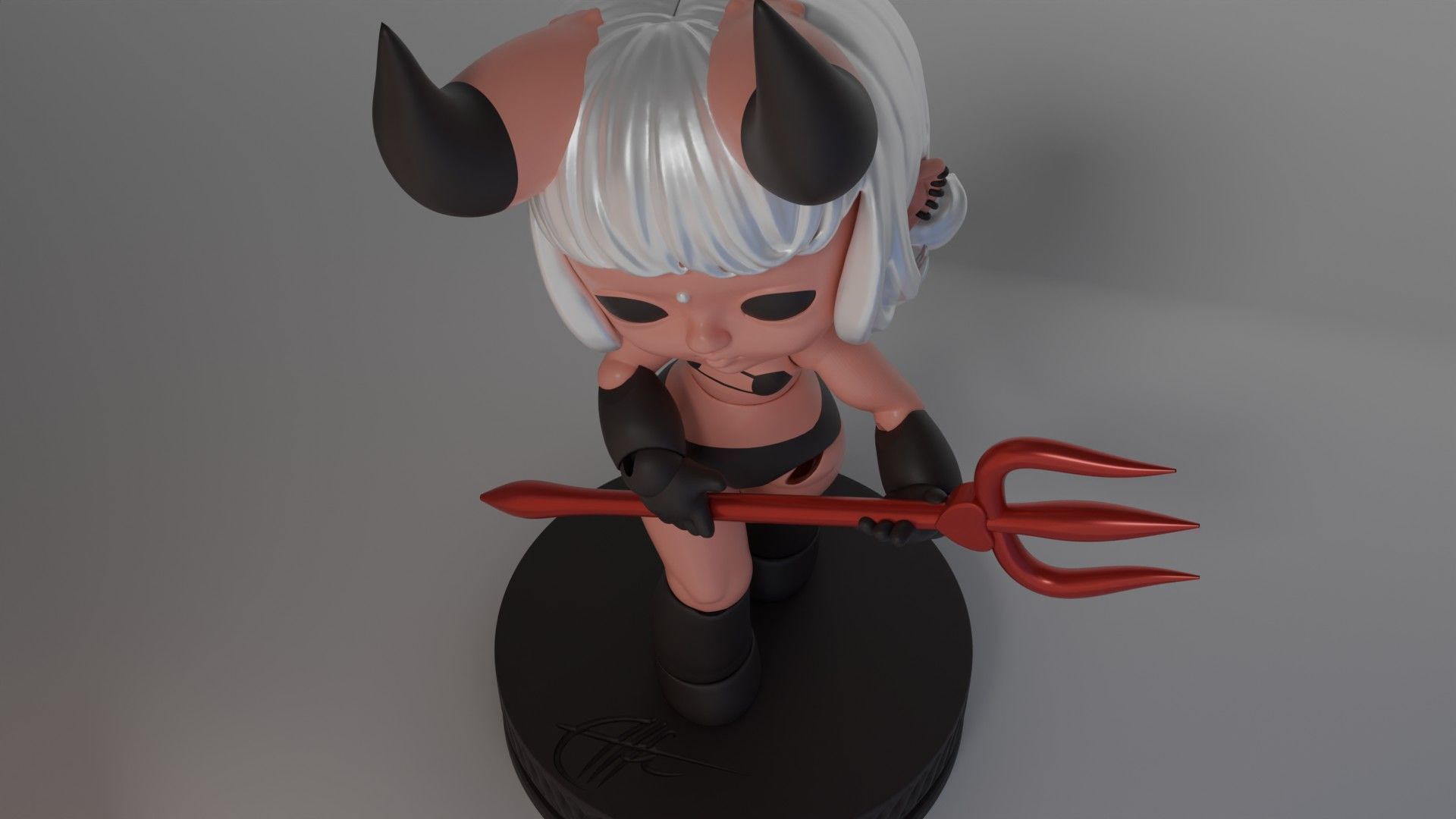 BJD Doll Baby Demon Ball Joint Doll 3D Printed Model 3D print model_5