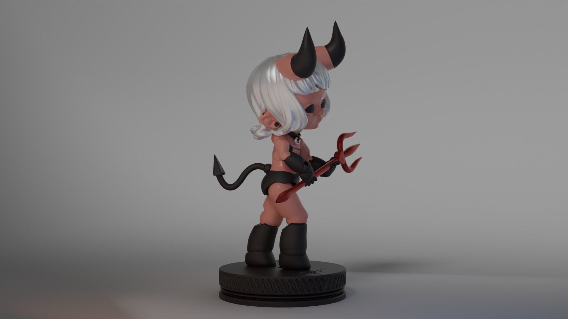 BJD Doll Baby Demon Ball Joint Doll 3D Printed Model 3D print model_2