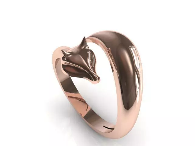 Fox Ring 3D print model_0