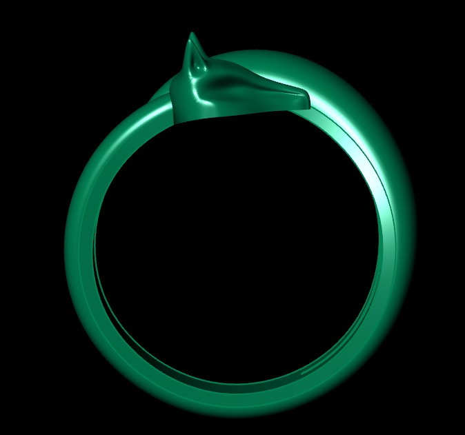Fox Ring 3D print model_8