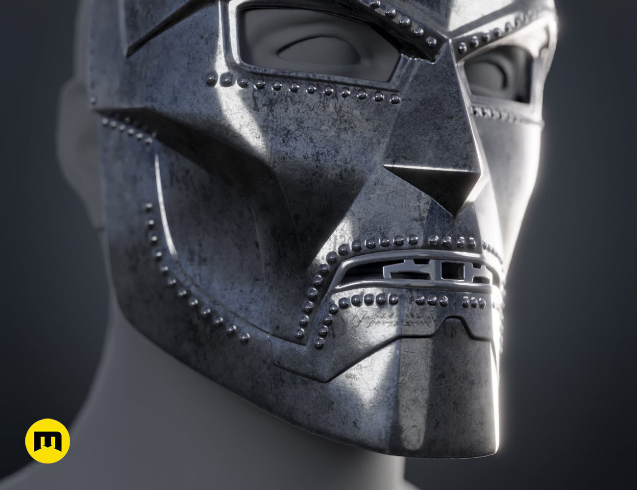 Doctor Doom Mask 3D print model_11