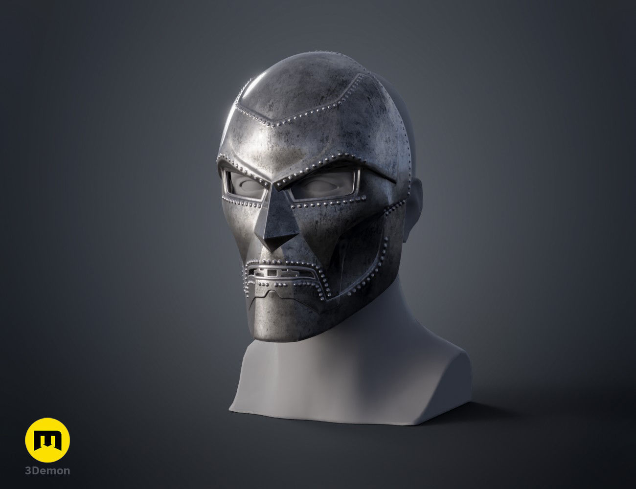 Doctor Doom Mask 3D print model_10