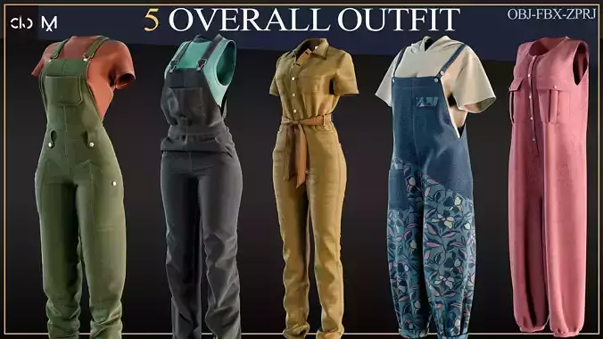 5 Overall Outfit 3D print model