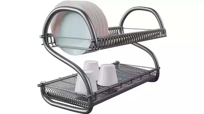 Dish Rack 3D model