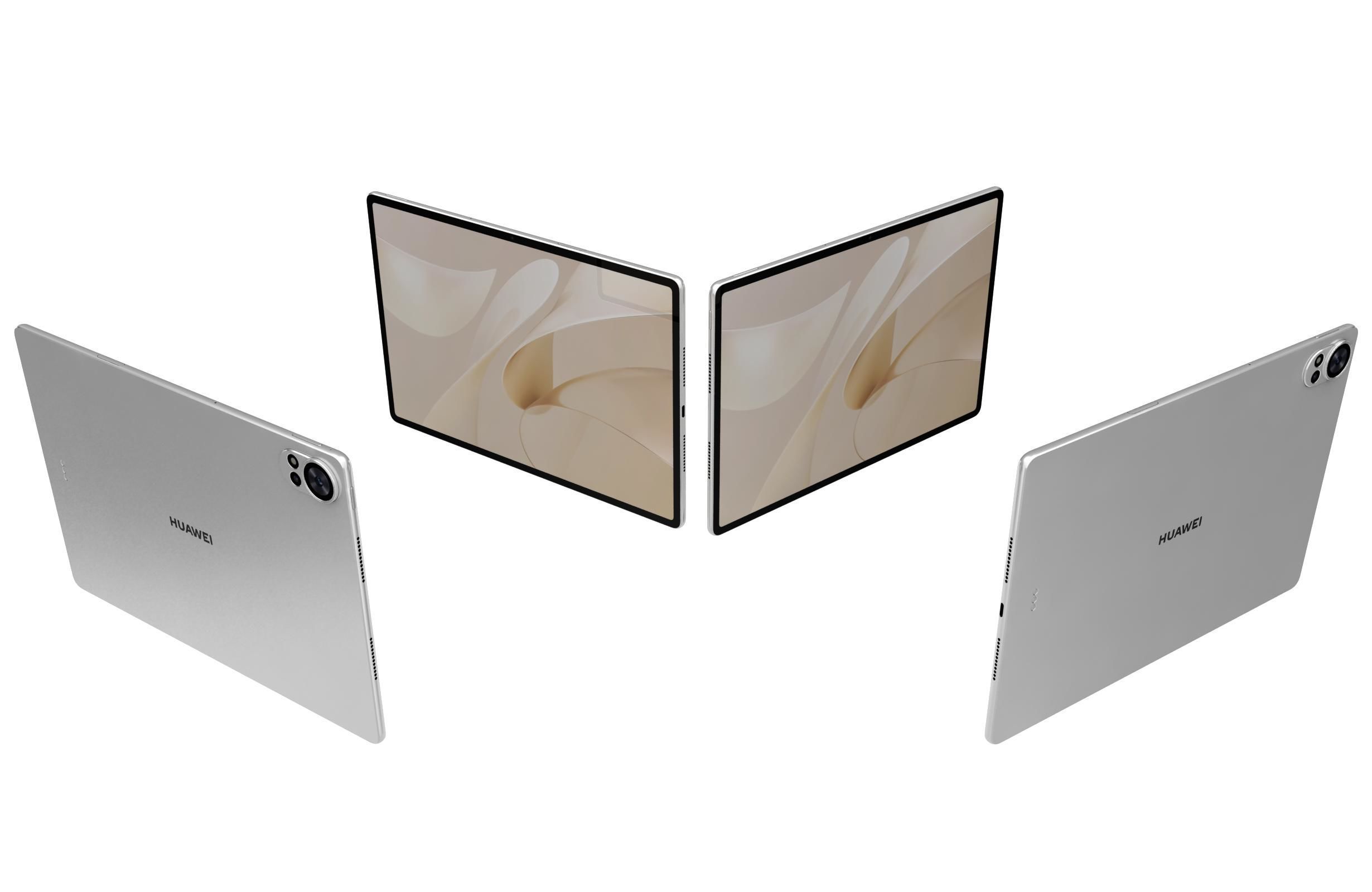 Huawei MatePad Air 12 2024 Feather Sand White 3D model_4