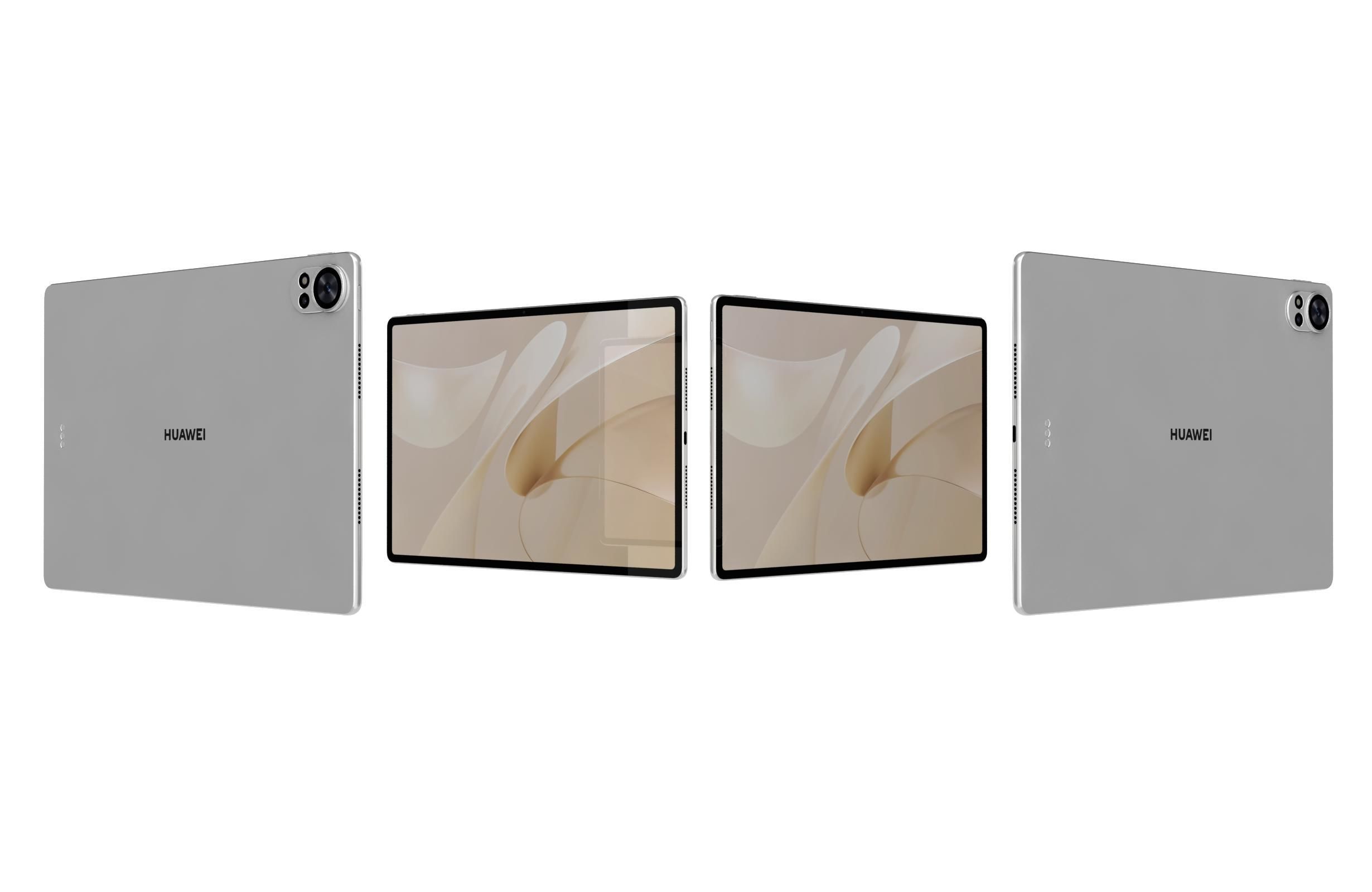 Huawei MatePad Air 12 2024 Feather Sand White 3D model_3