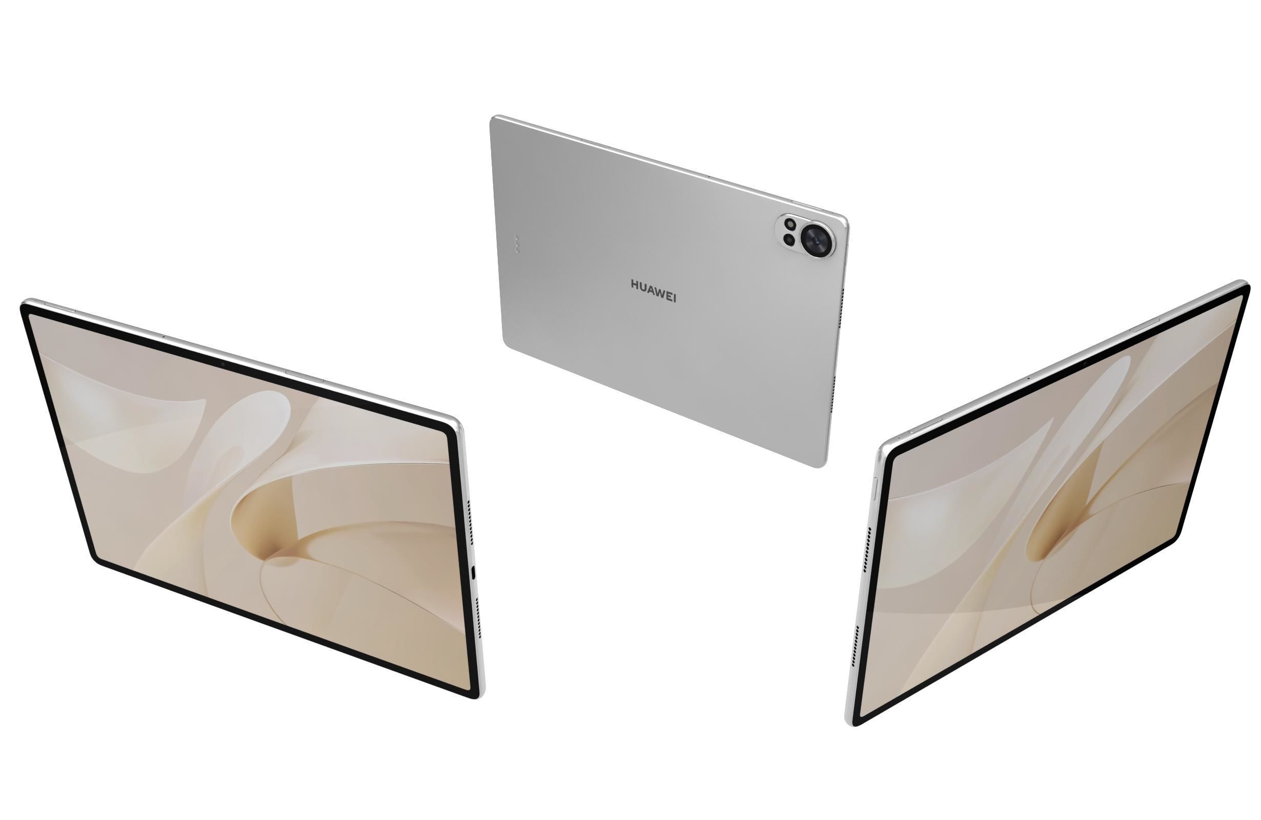 Huawei MatePad Air 12 2024 Feather Sand White 3D model_1
