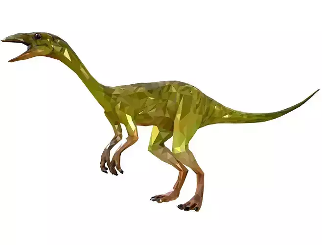 Dinosaur Compy LowPoly Art Low-poly 3D model