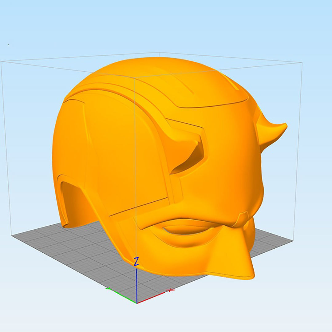 Daredevil Helmet 3D Model Ready to Print 3D print model_4