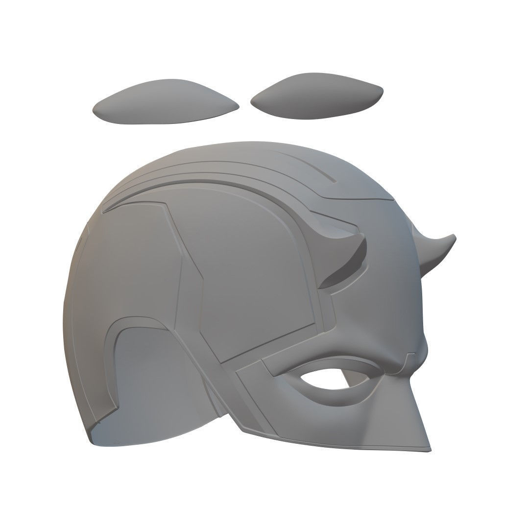 Daredevil Helmet 3D Model Ready to Print 3D print model_2
