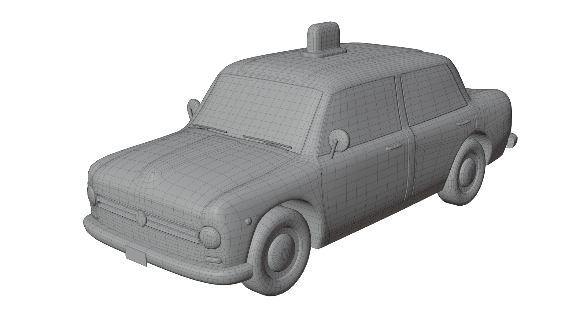 Vintage Sedan Cars Set Game-Ready and Render Asset 3D Model Collection_20