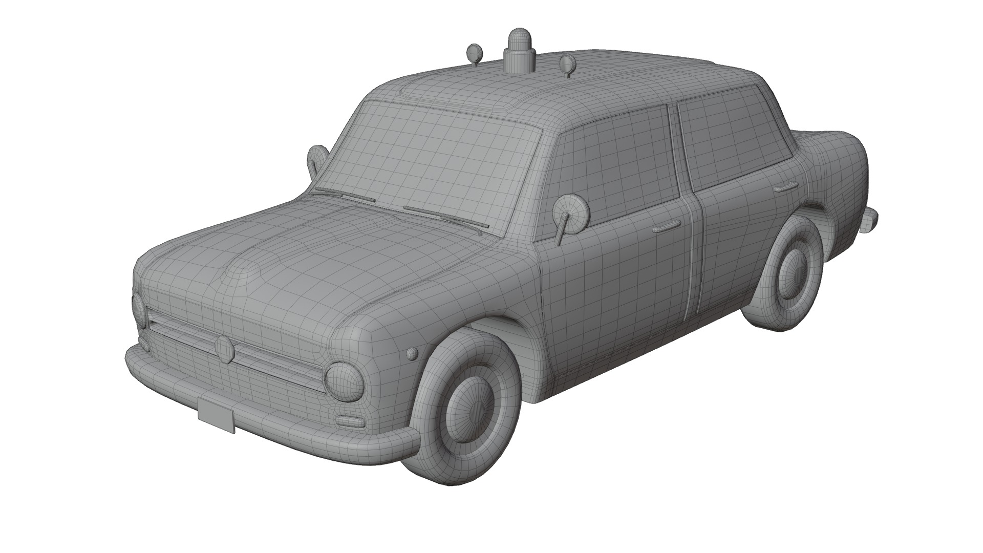 Vintage Sedan Cars Set Game-Ready and Render Asset 3D Model Collection_16