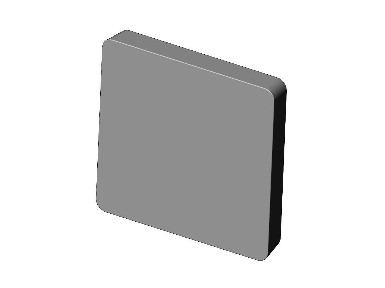 Square serving tray dish with sauce pocket relief 3D print model_4