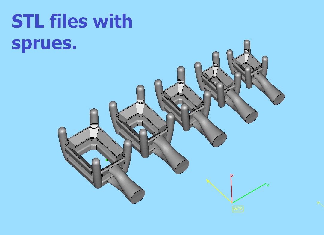 Jewelry Basket Emerald Cut Stones 8x6 7x5 6x4 5x3 4x3 3D print model_8