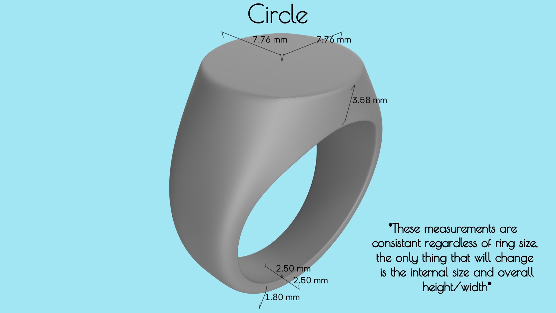 Complete Signet Ring Collection-190 total rings-STL print ready 3D print model_24
