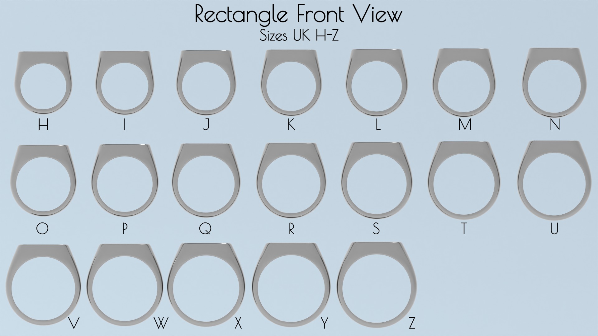 Complete Signet Ring Collection-190 total rings-STL print ready 3D print model_16