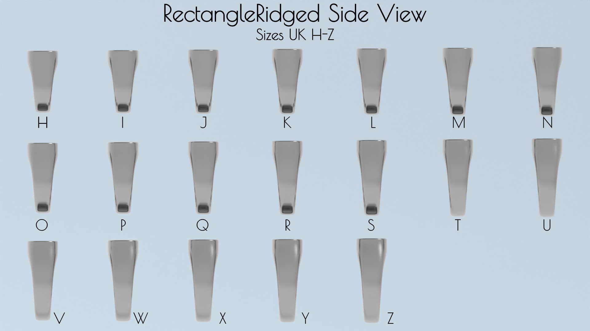 Complete Signet Ring Collection-190 total rings-STL print ready 3D print model_19
