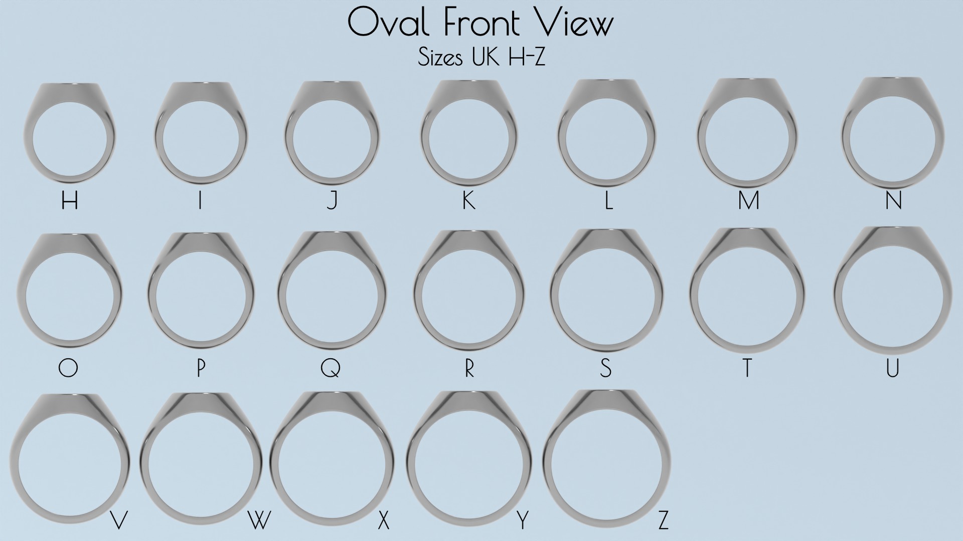 Complete Signet Ring Collection-190 total rings-STL print ready 3D print model_8