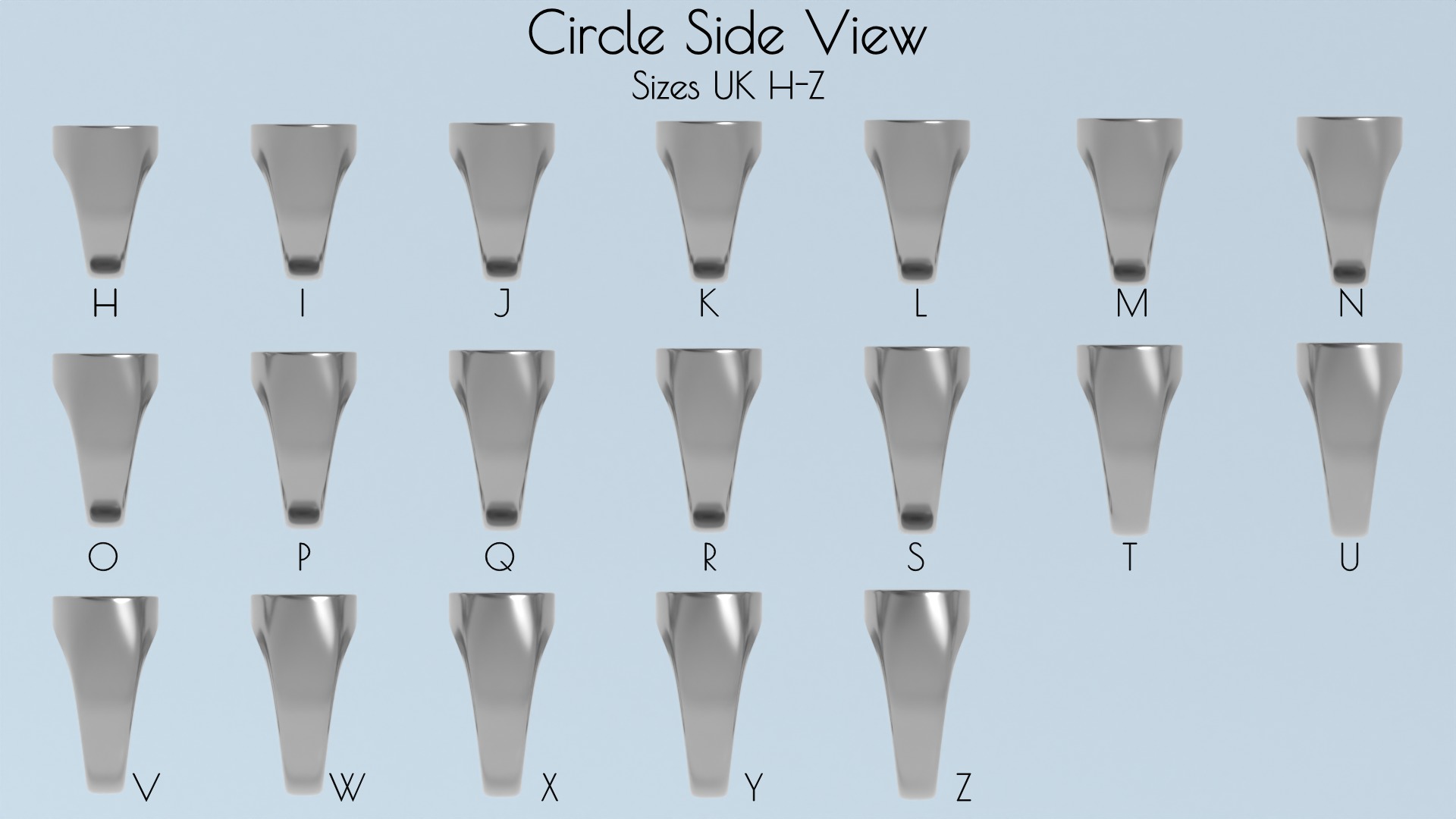 Complete Signet Ring Collection-190 total rings-STL print ready 3D print model_5