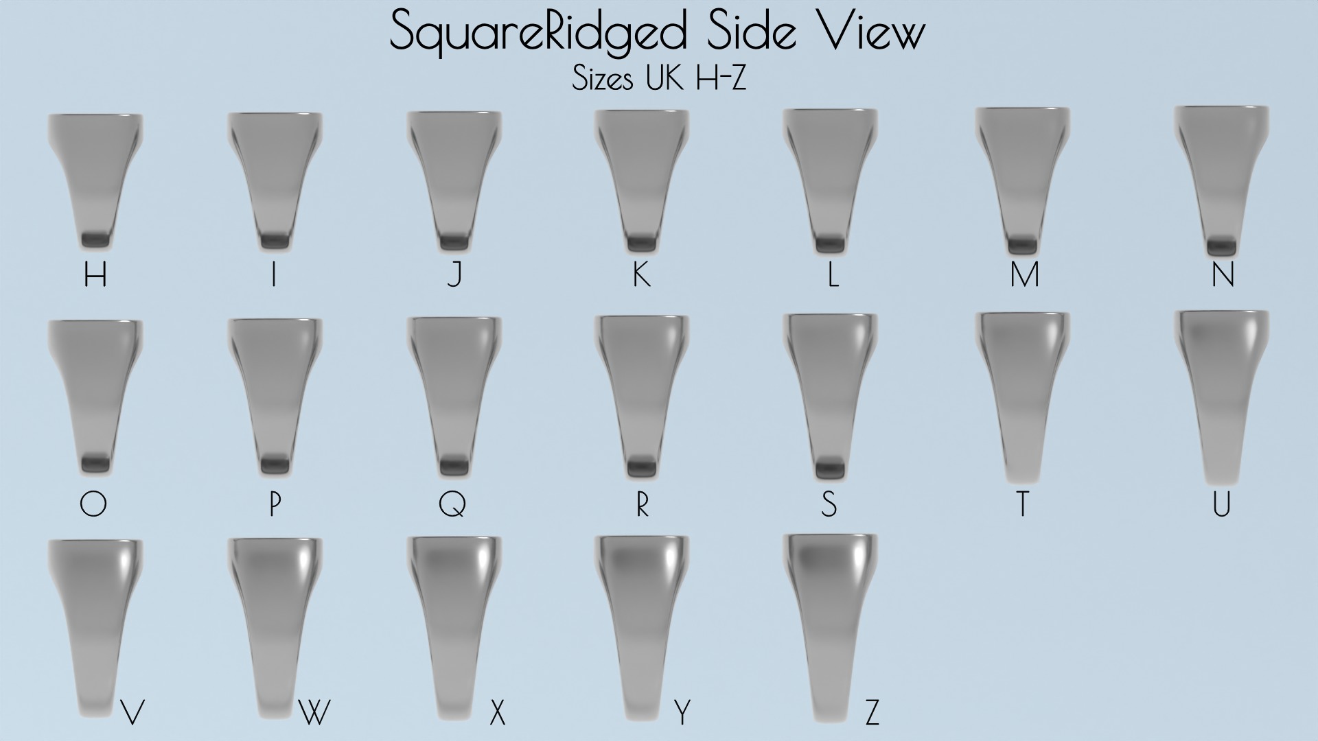 Complete Signet Ring Collection-190 total rings-STL print ready 3D print model_15