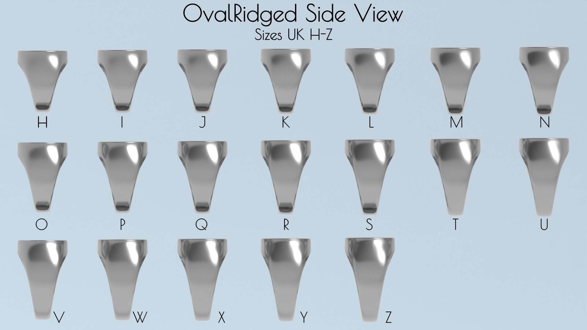 Complete Signet Ring Collection-190 total rings-STL print ready 3D print model_11