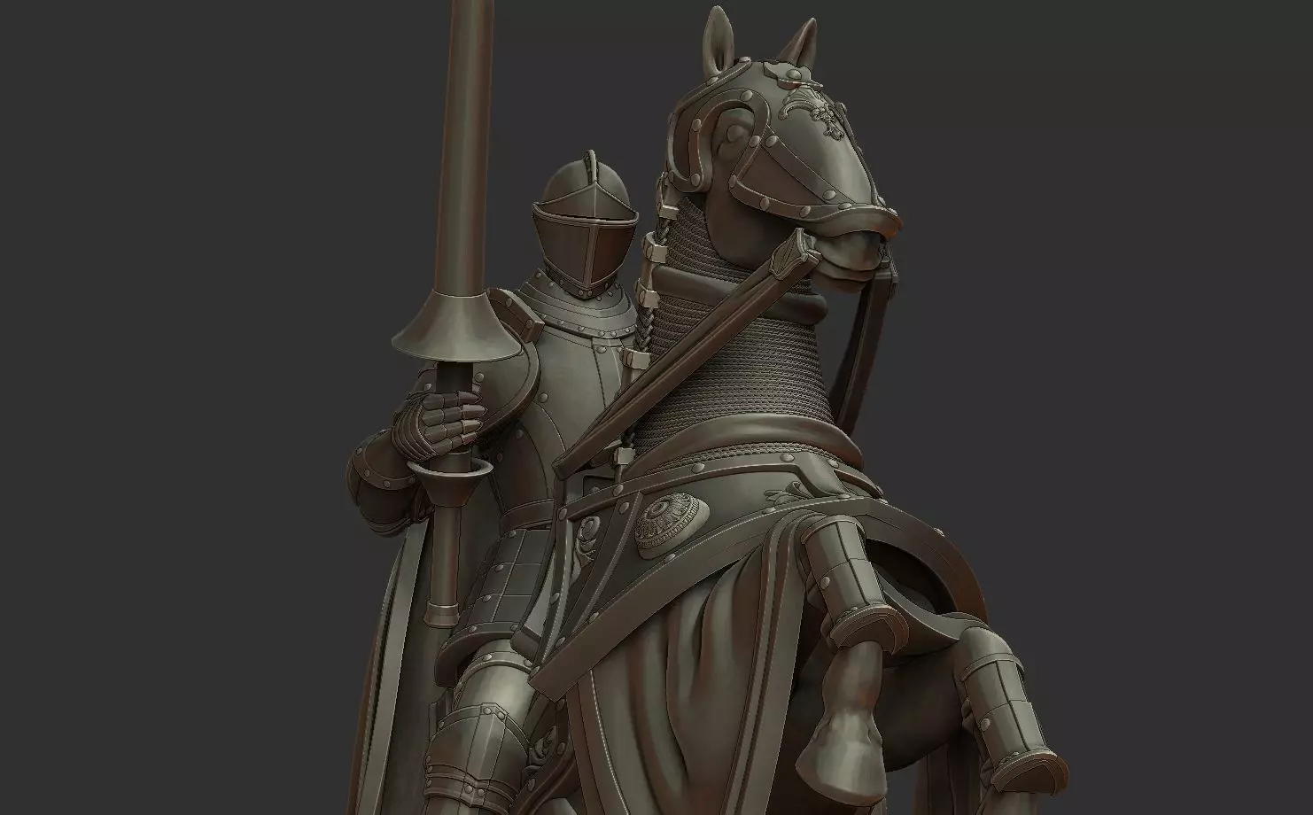 Knight Chess Piece - 3D print miniature model 3D print model_0