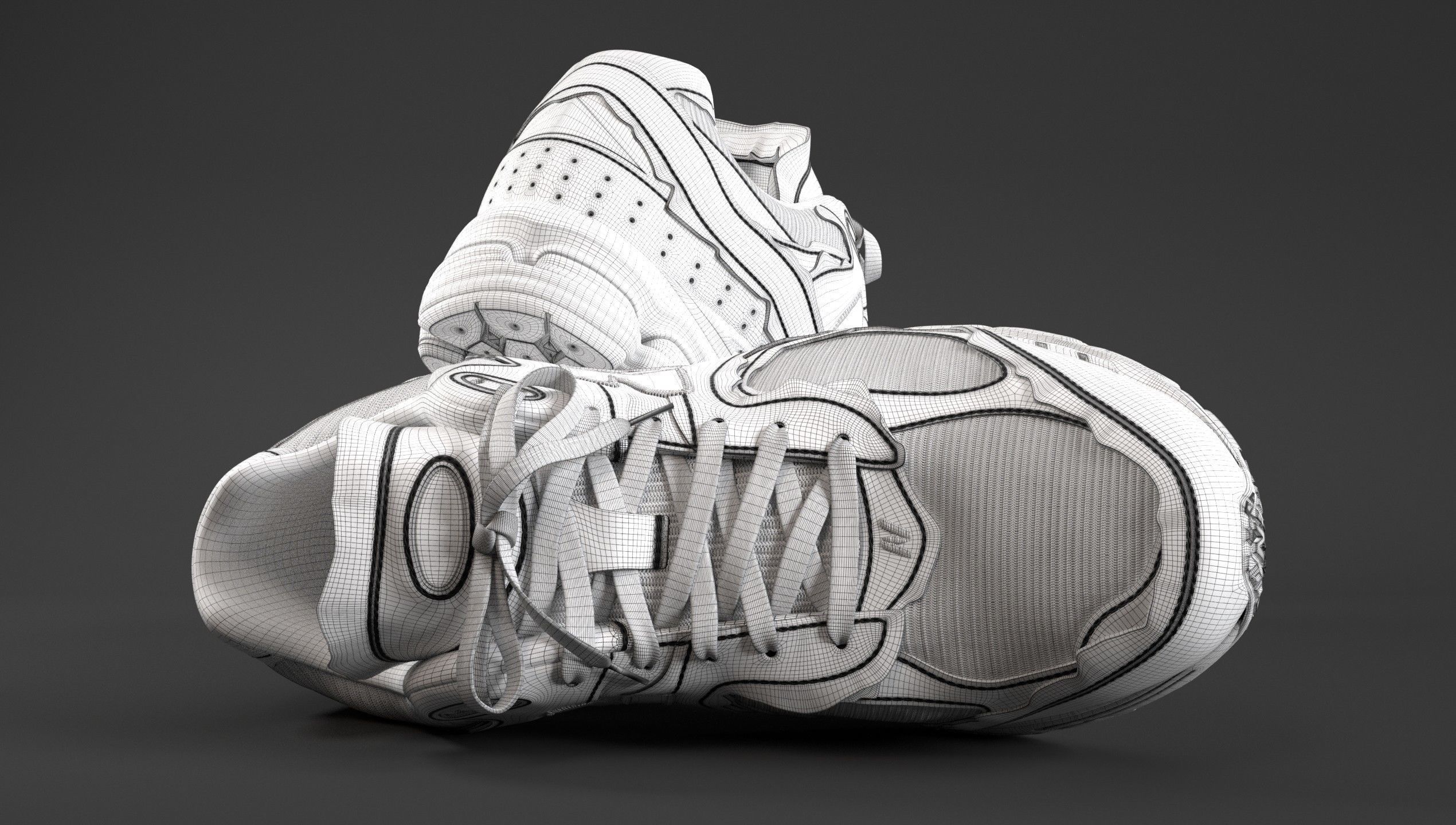 New Balance 2002R Protection Pack Rain Cloud Low-poly 3D model_27