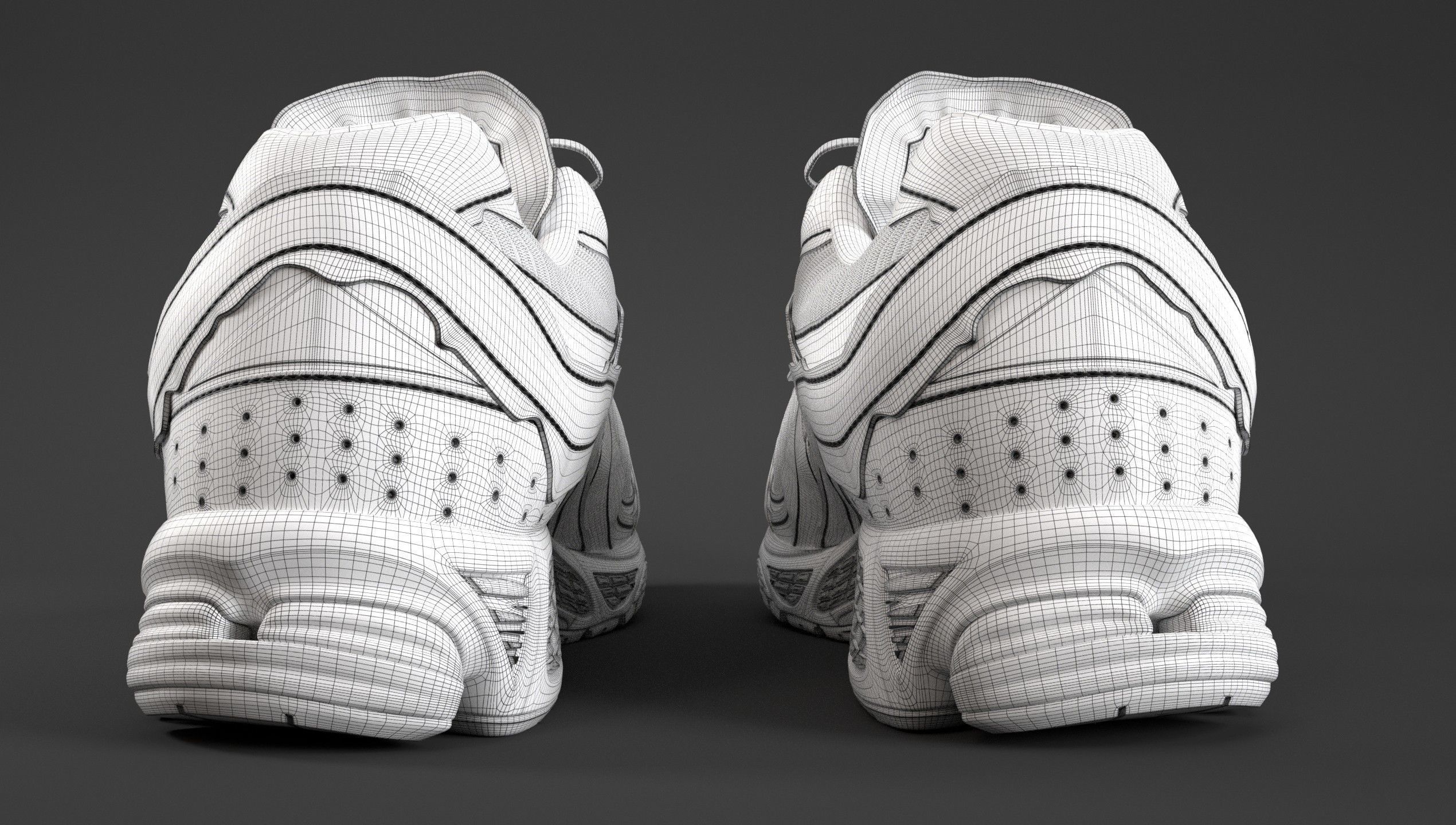 New Balance 2002R Protection Pack Rain Cloud Low-poly 3D model_25