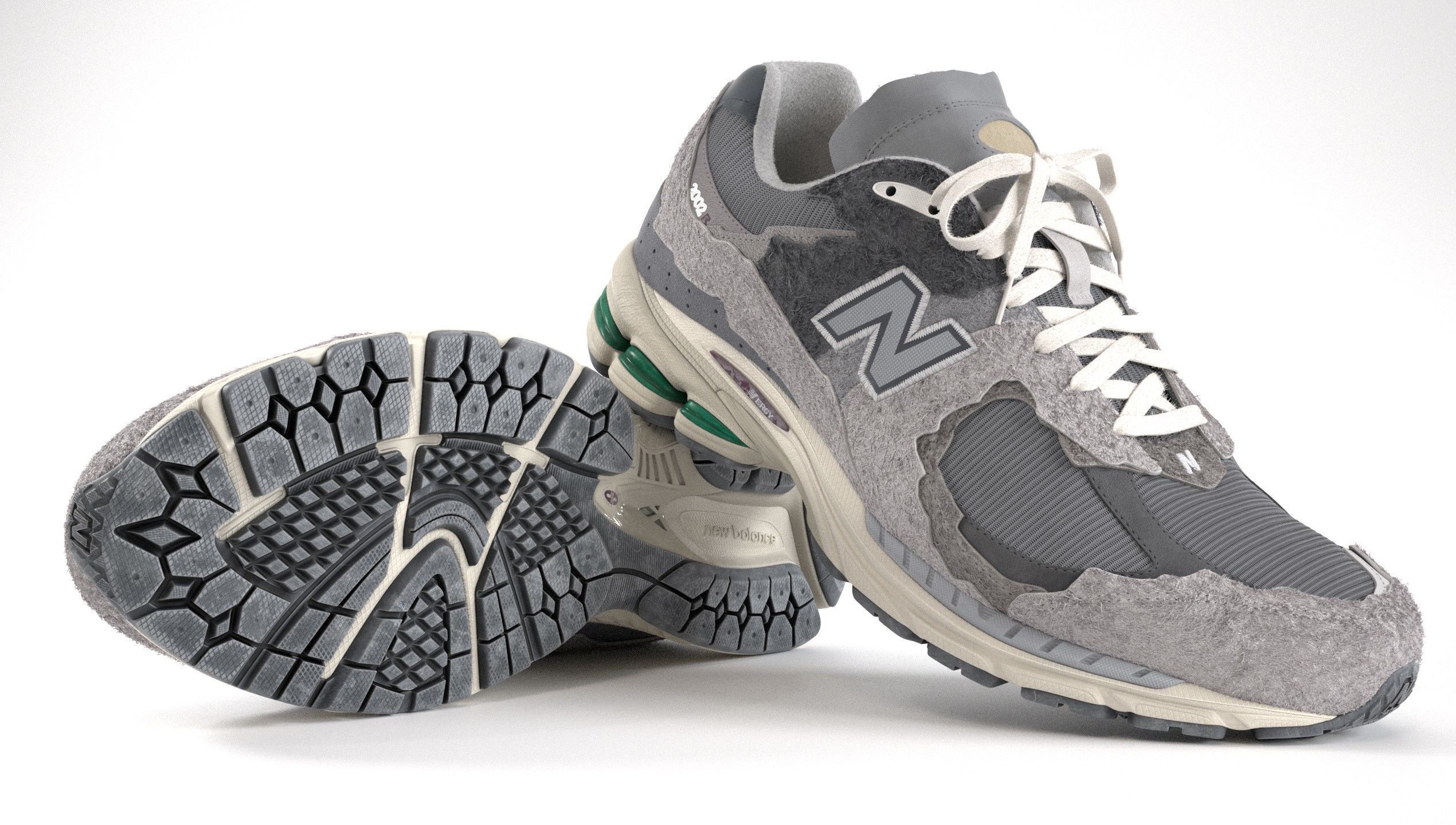 New Balance 2002R Protection Pack Rain Cloud Low-poly 3D model_19
