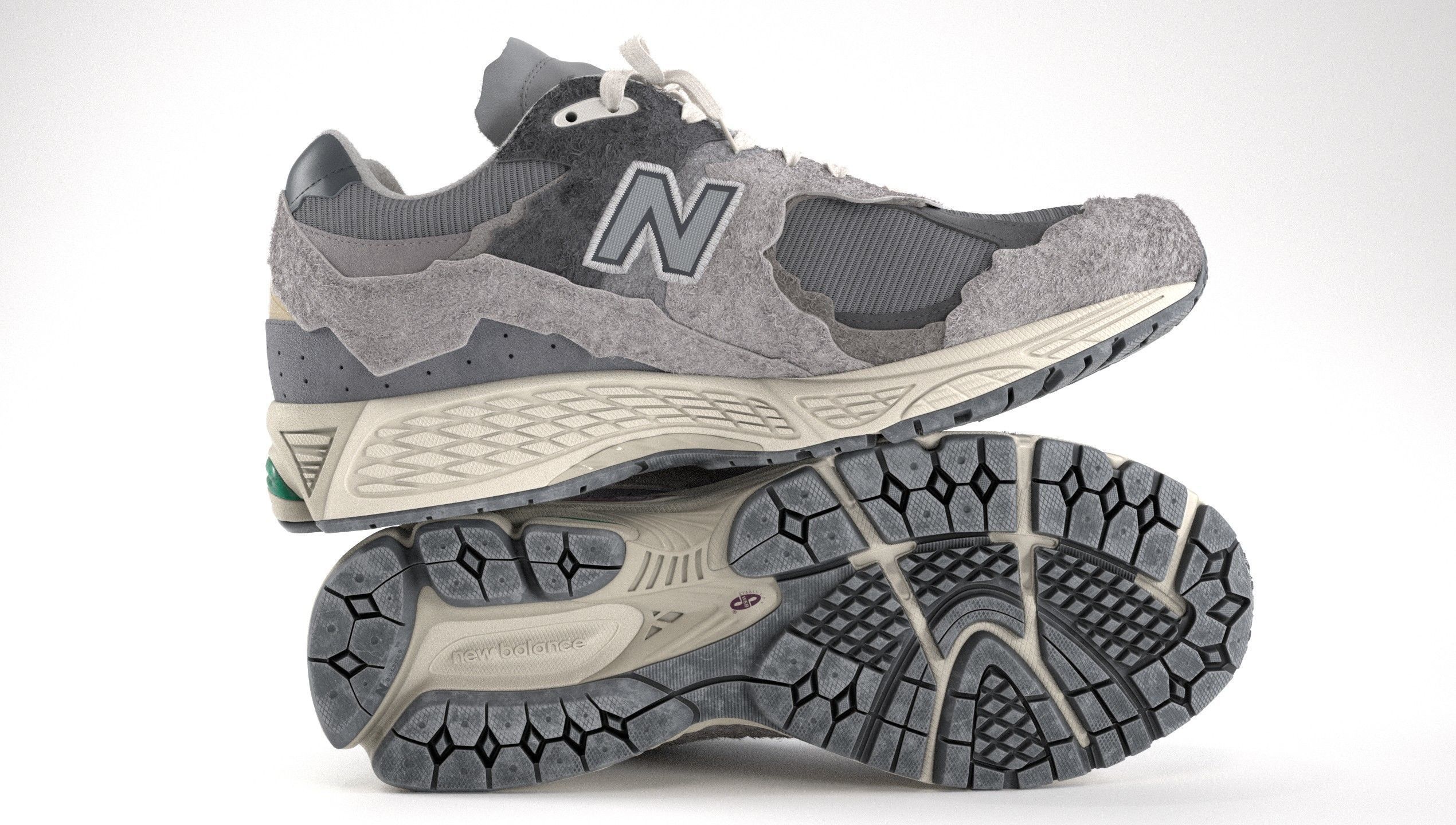 New Balance 2002R Protection Pack Rain Cloud Low-poly 3D model_18