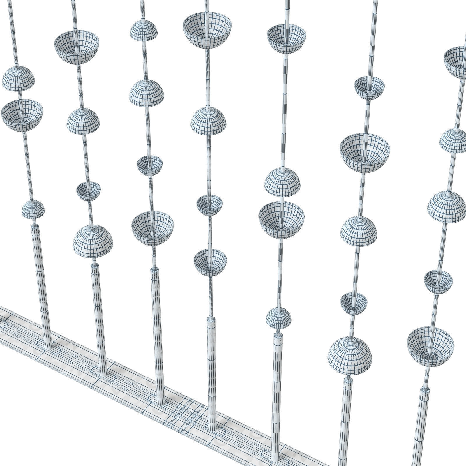 1STDibs decorative room divider 3D model_12
